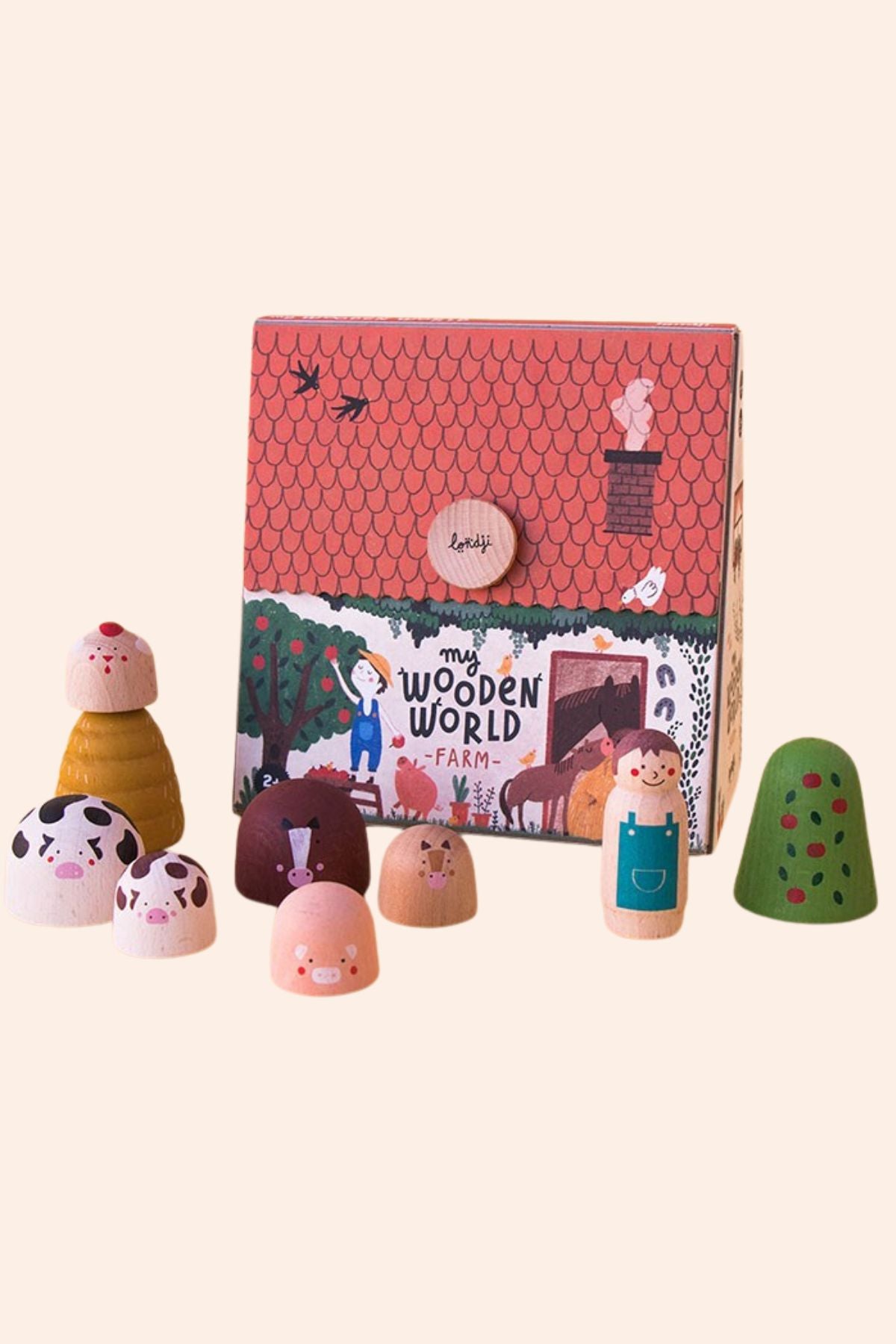 Londji - My Wooden World - Farm - Strawberries & Cream