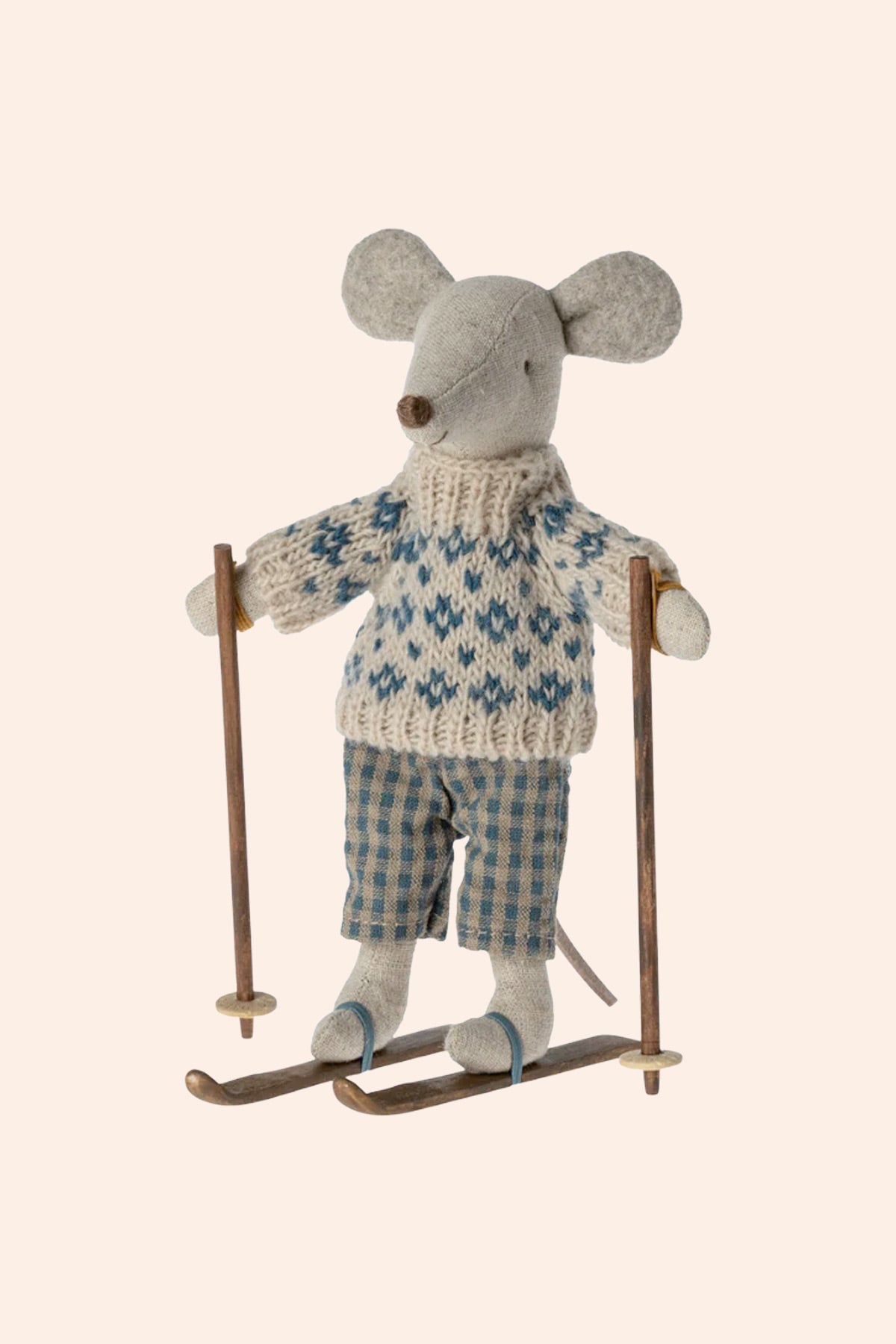 Maileg - Winter Mouse With Ski Set - Dad