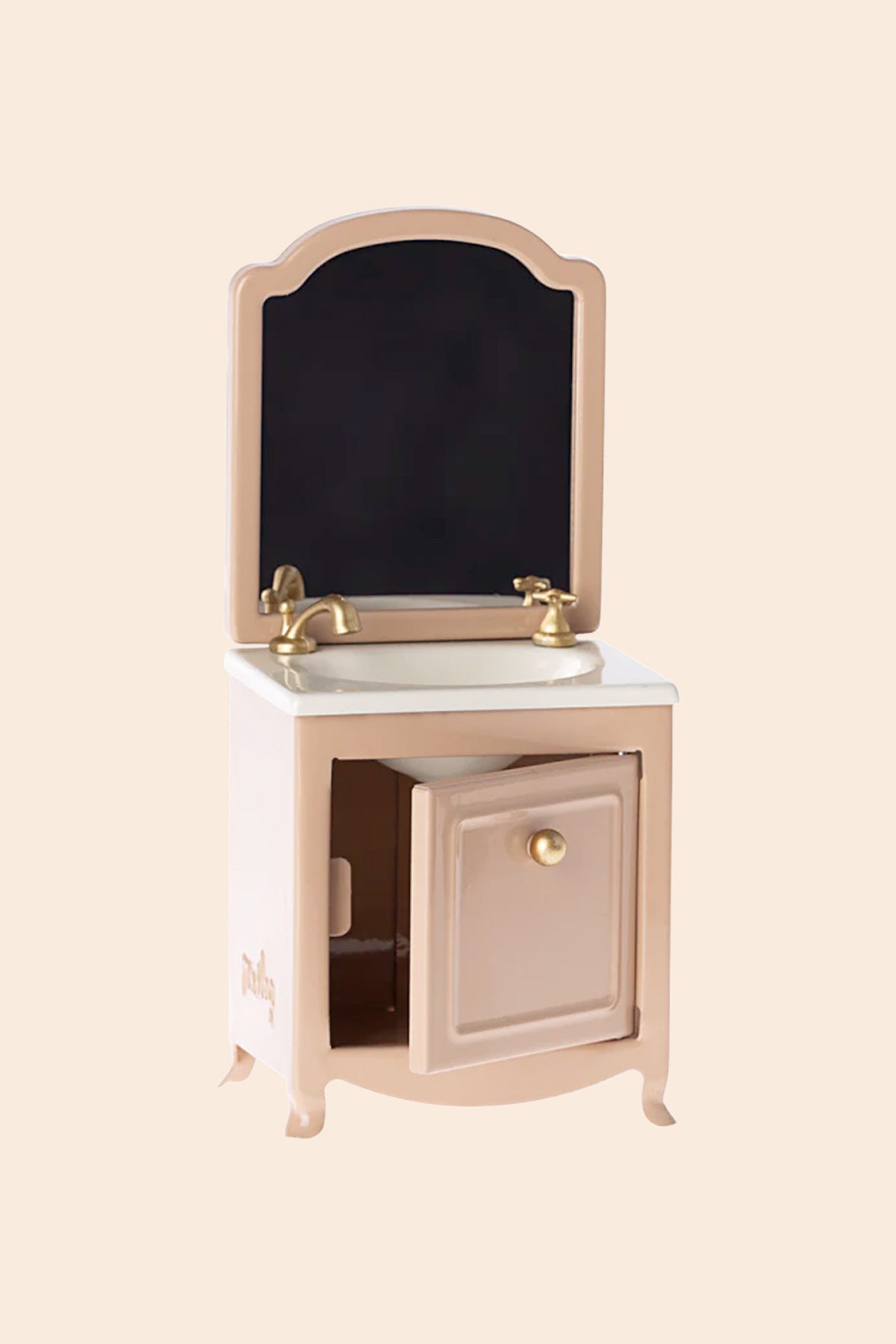 Maileg Sink Dresser Mirror, Mouse - Dark Powder