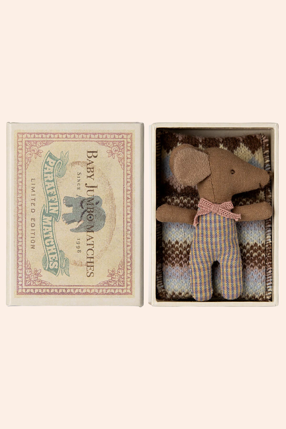  Wakey Baby Mouse in Matchbox - Rose