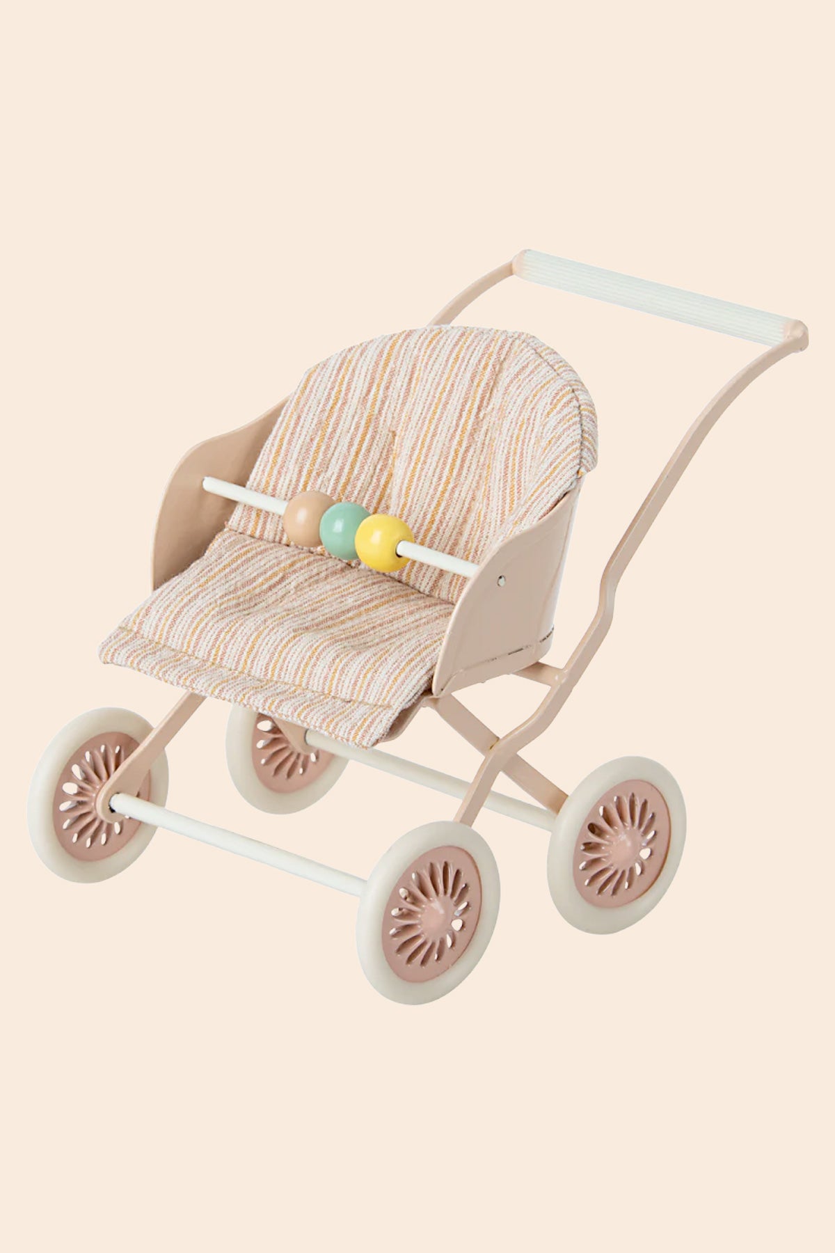 Maileg Stroller, Baby Mice - Rose