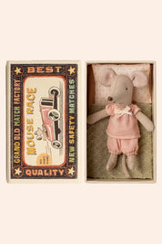 Maileg - Little Sister Mouse in Match Box