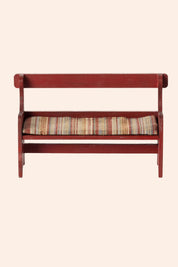 Maileg - Bench, Mouse - Red - Strawberries & Cream