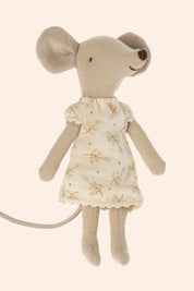 Maileg - Big Sister Mouse - Nightgown - Strawberries & Cream 