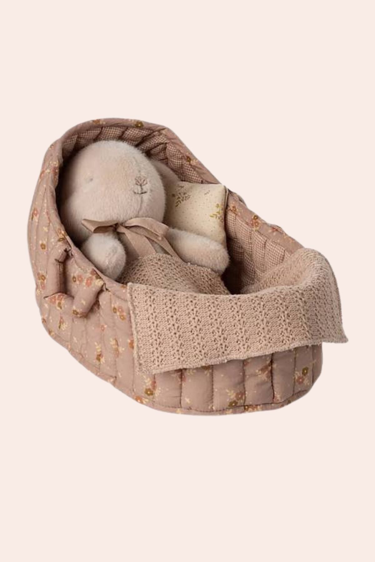 Maileg - Carry Cot Large - Rose - Strawberries & Cream