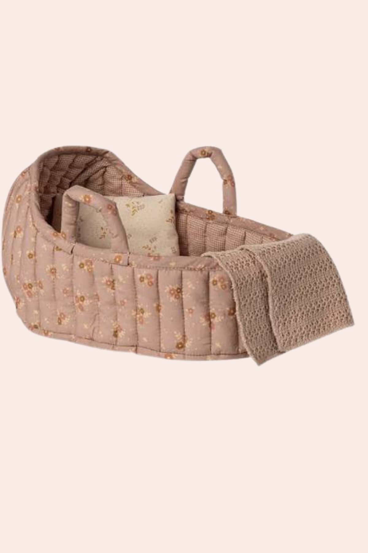 Maileg - Carry Cot Large - Rose - Strawberries & Cream