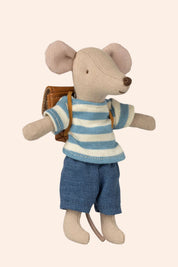 Maileg -  Clothes and Bag - Big Brother - Brown  - Strawberries & Cream - Ingrid Lewis - Designer