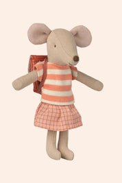 Maileg -  Clothes and Bag - Big Sister - Coral  - Strawberries & Cream - Ingrid Lewis - Designer