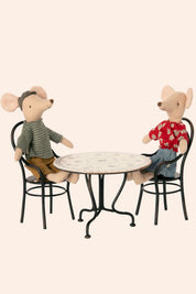 Maileg - Dining Table Set with 2 chairs - Strawberries & Cream