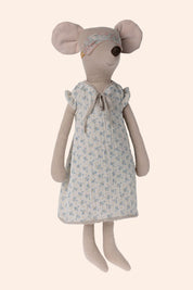 Maileg - Maxi Mouse Clothes - Pyjamas Nightgown - Strawberries & Cream