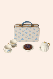 Maileg - Mouse - Afternoon Treat - Blue Madelaine - Strawberries & Cream