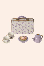 Maileg - Mouse - Afternoon Treat - Purple Madeleine - Strawberries & Cream