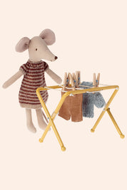 Maileg - Mouse - Drying Rack - Strawberries & Cream