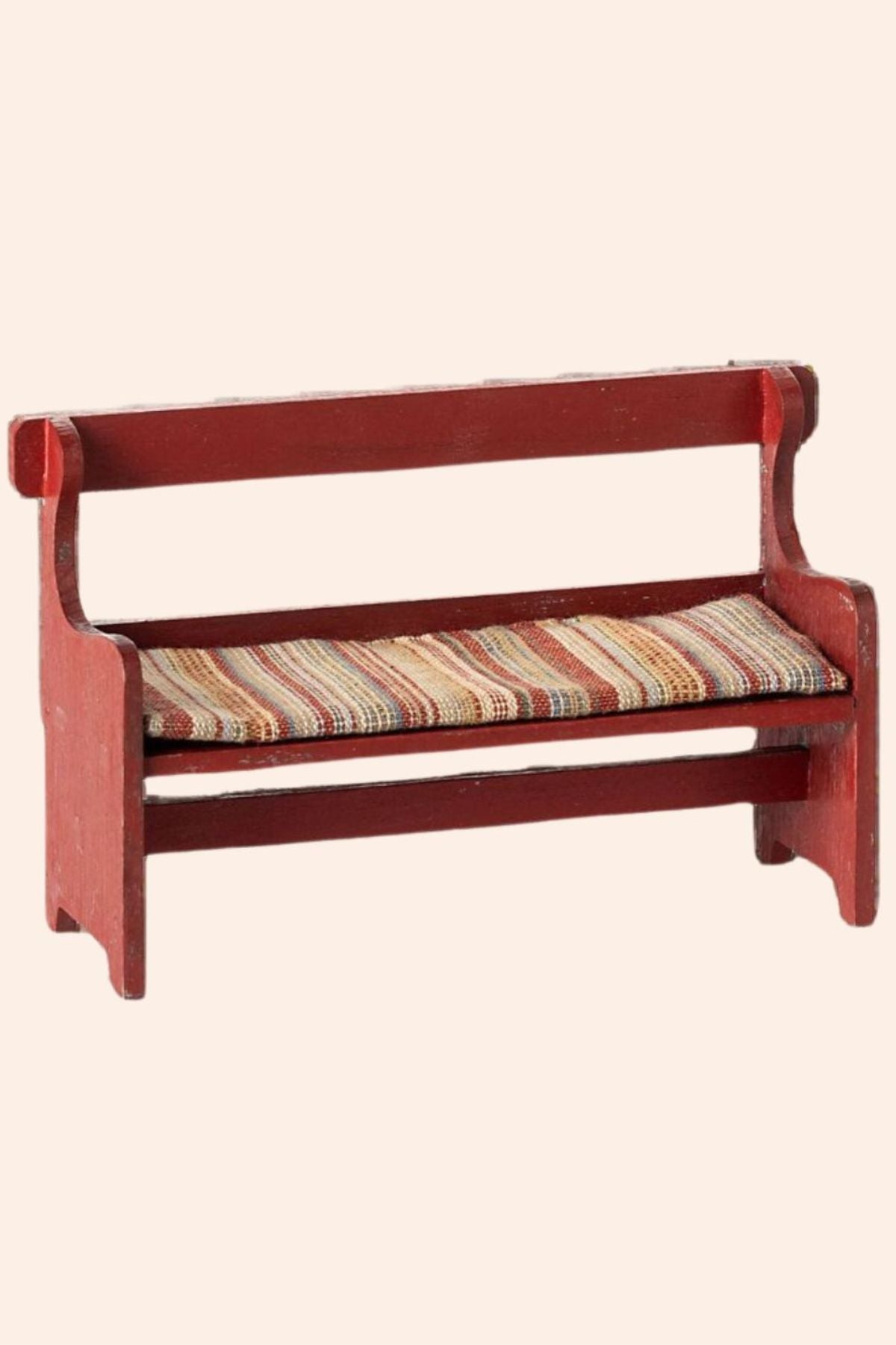 Maileg - Mouse Bench - Red - Strawberries & Cream - Ingrid Lewis - Designer