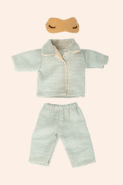 Maileg - Mum/Dad Clothing - Pyjamas - Blue - Strawberries & Cream