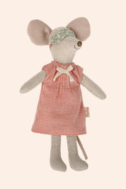 Maileg - Mum Mouse Clothes - Nightgown - Strawberries & Cream