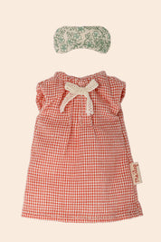 Maileg - Mum Mouse Clothes - Nightgown - Strawberries & Cream