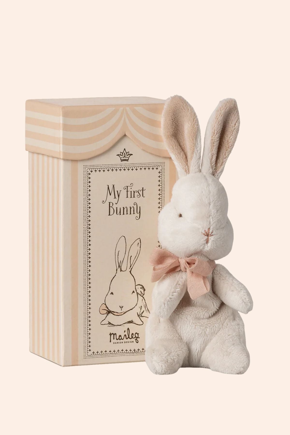 Maileg - My First Bunny - Powder - Strawberries & Cream - Ingrid Lewis - Designer