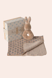 Maileg - Rabbit Rattle Set - Cream Peach - Strawberries & Cream