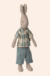 Maileg - Rabbit Size 1 - Classic T-shirt and Shorts - Strawberries & Cream - Ingrid Lewis - Designer
