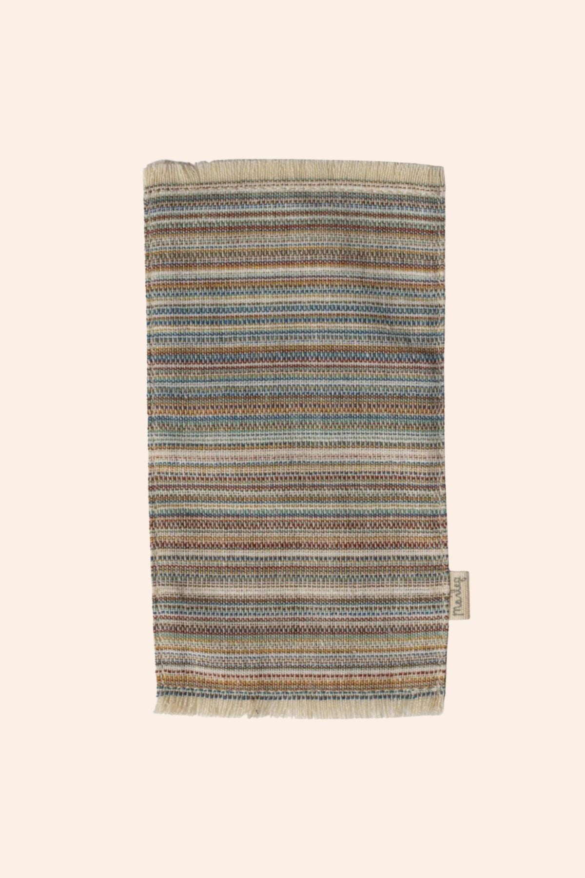 Maileg - Rug Miniature - Large - Striped - Strawberries & Cream - Ingrid Lewis - Strawberries & Cream 