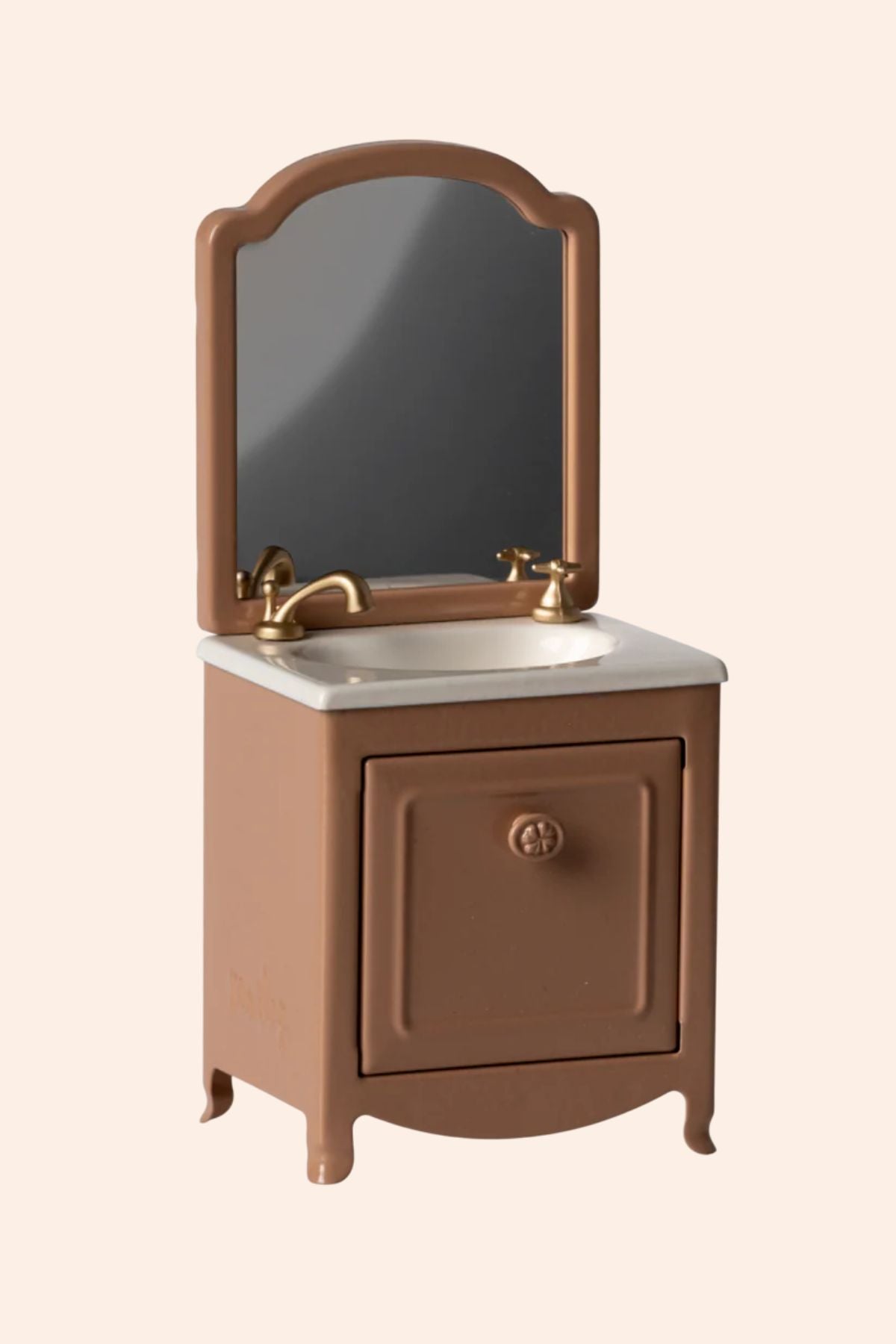 Maileg - Sink Dresser Mirror - Mouse - Dark Powder - Strawberries & Cream