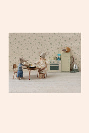 Maileg - Table and Chair set, Mouse -  Dark powder - Strawberries & Cream
