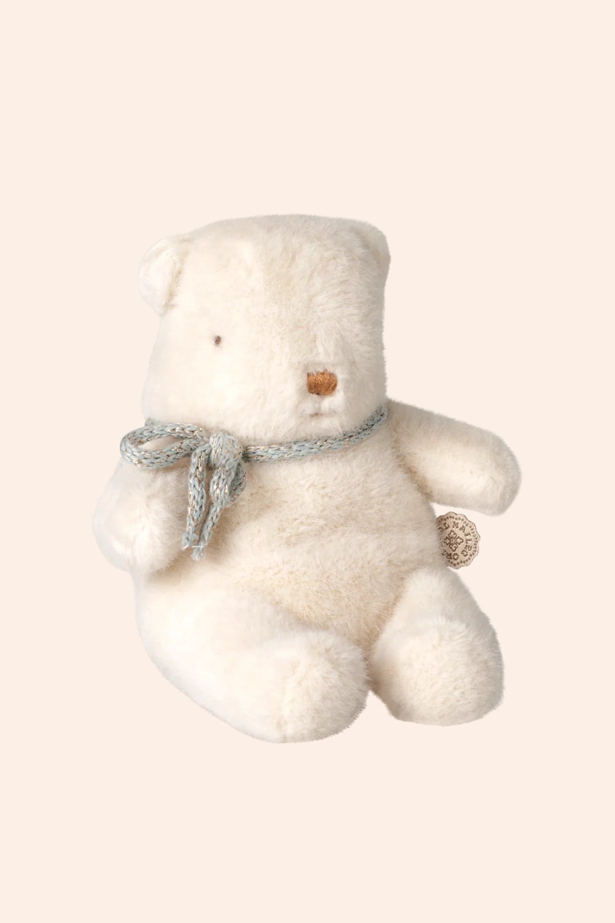 Maileg - Teddy Bear Plush - Mini - Off White - Strawberries & Cream