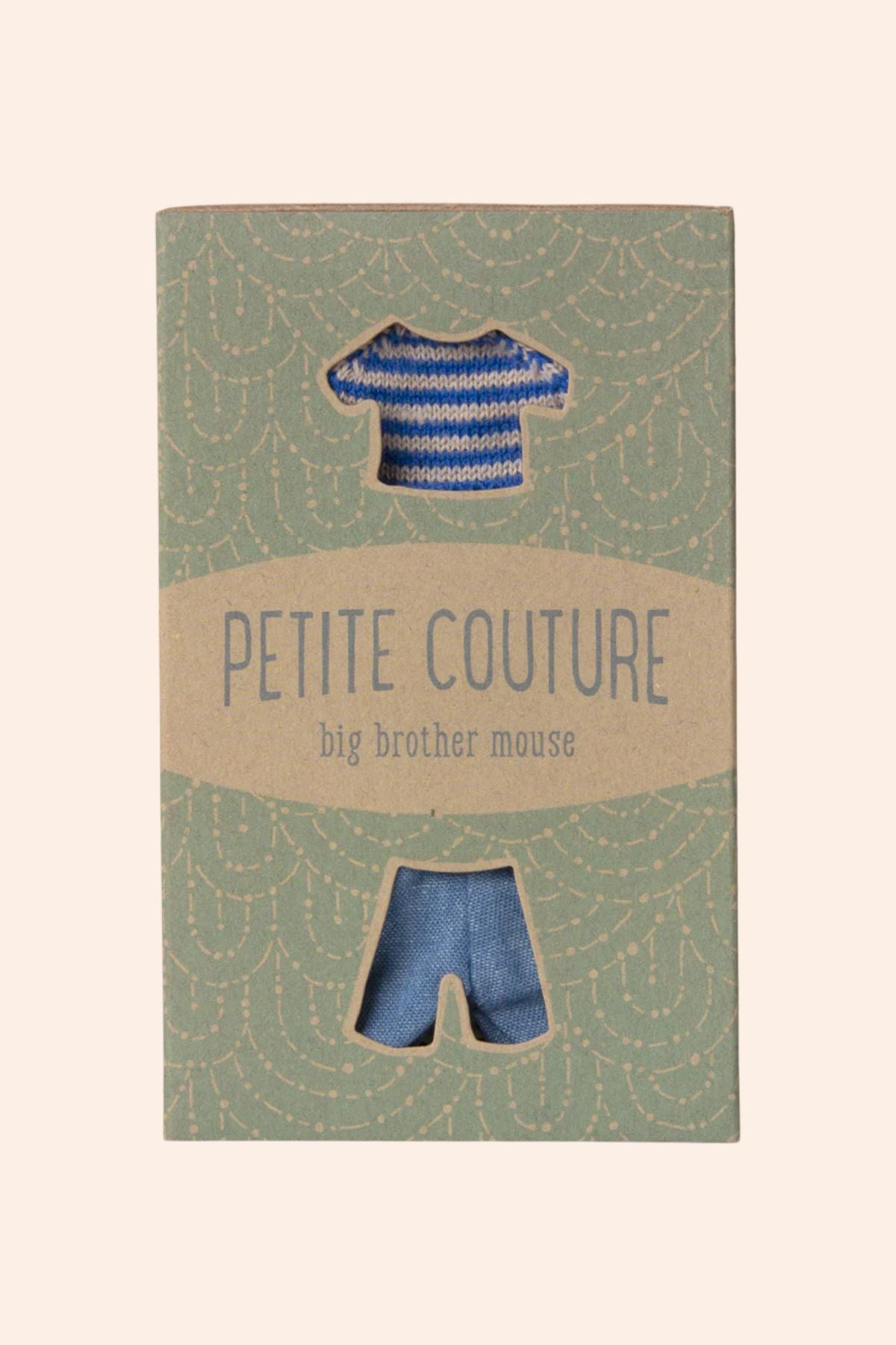 Maileg Knitted Sweater and Pants,  Big Brother Mouse - Clothes - Strawberries & Cream