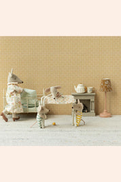 Maileg - Nursery table, Baby mouse - Off white