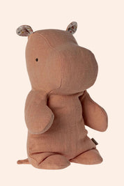 Maileg Safari Friends Small Hippo - Apricot - Strawberries & Cream - toys