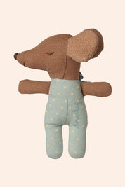 Maileg Sleepy / Wakey Baby Mouse in Matchbox - Blue - Strawberries & Cream - Ingrid Lewis - Designer
Stuffed mouse toy with a light blue outfit.