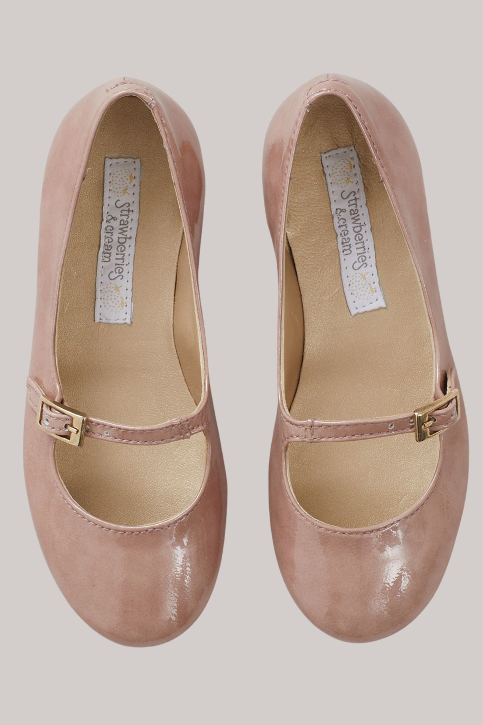 Mary Jane - Patent Leather Dusty Pink - Strawberries & Cream - Ingrid Lewis - Designer
