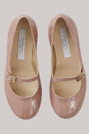 Mary Jane - Patent Leather Dusty Pink - Strawberries & Cream - Ingrid Lewis - Designer