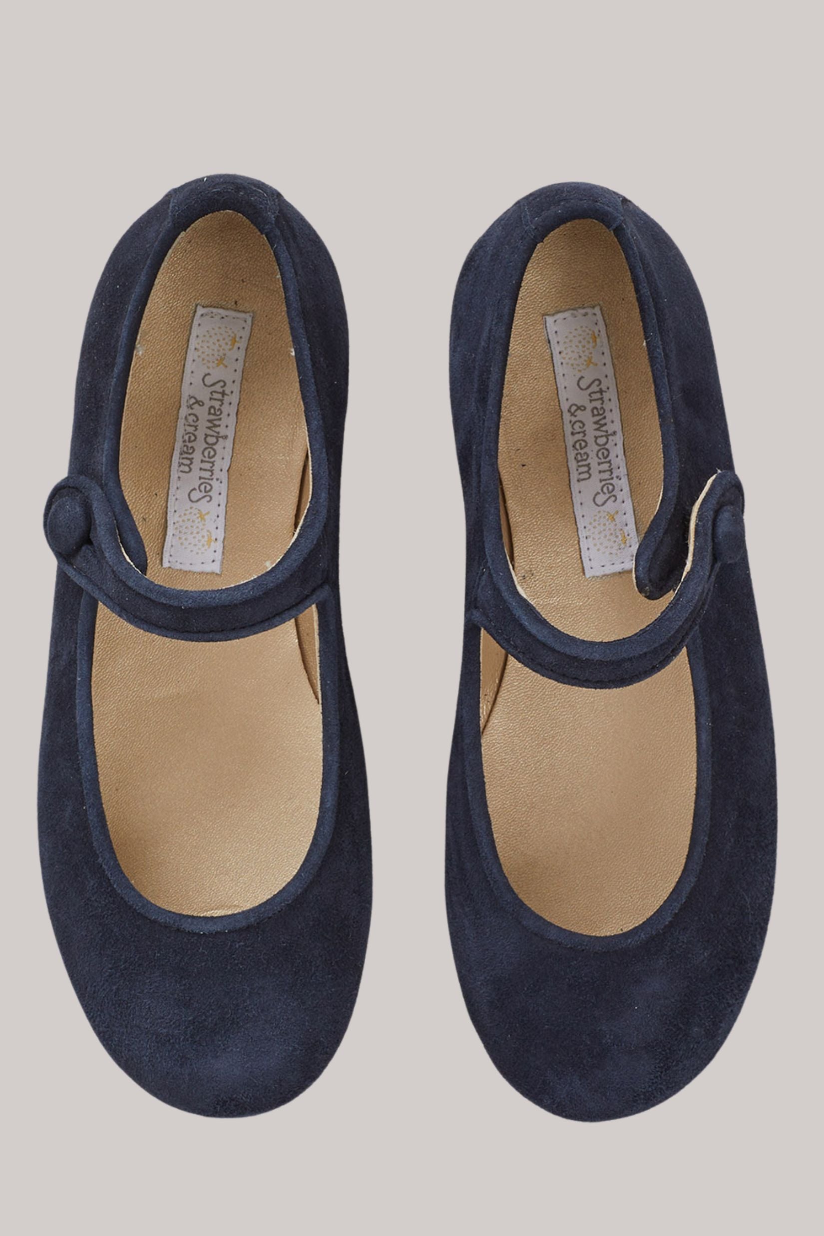 Mary Jane - Suede Navy - Strawberries & Cream - Strawberries & Cream - Ingrid Lewis - Designer