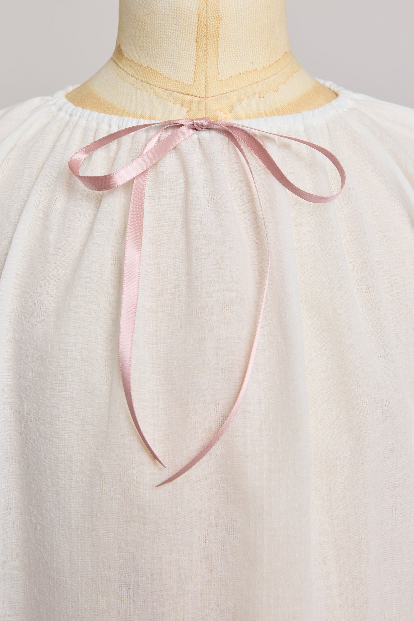 Moon Night Dress In White Jacquard - Designed by Ingrid Lewis - Strawberries & Cream