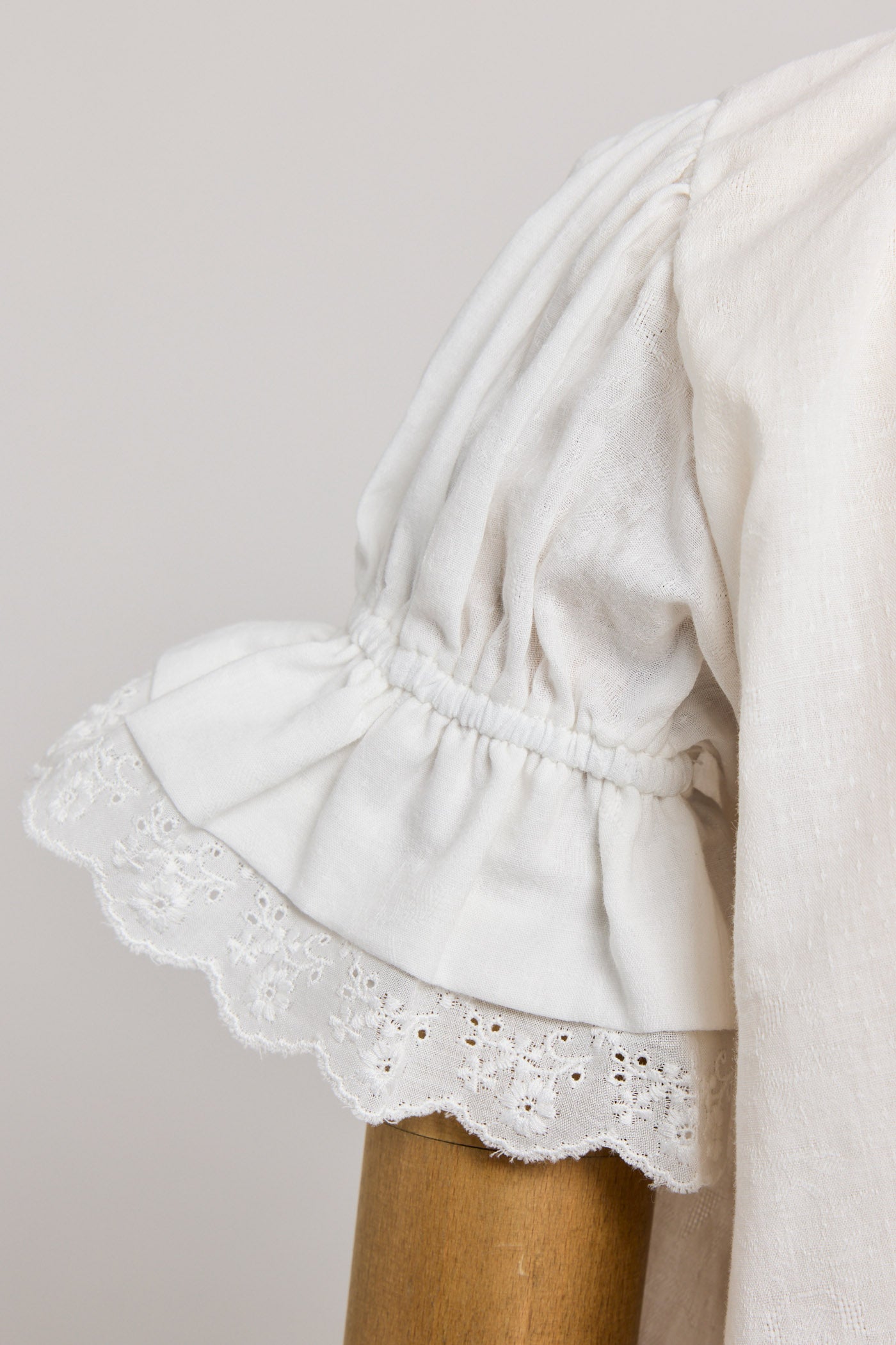 Moon Night Dress In White Jacquard - Designed by Ingrid Lewis - Strawberries & Cream