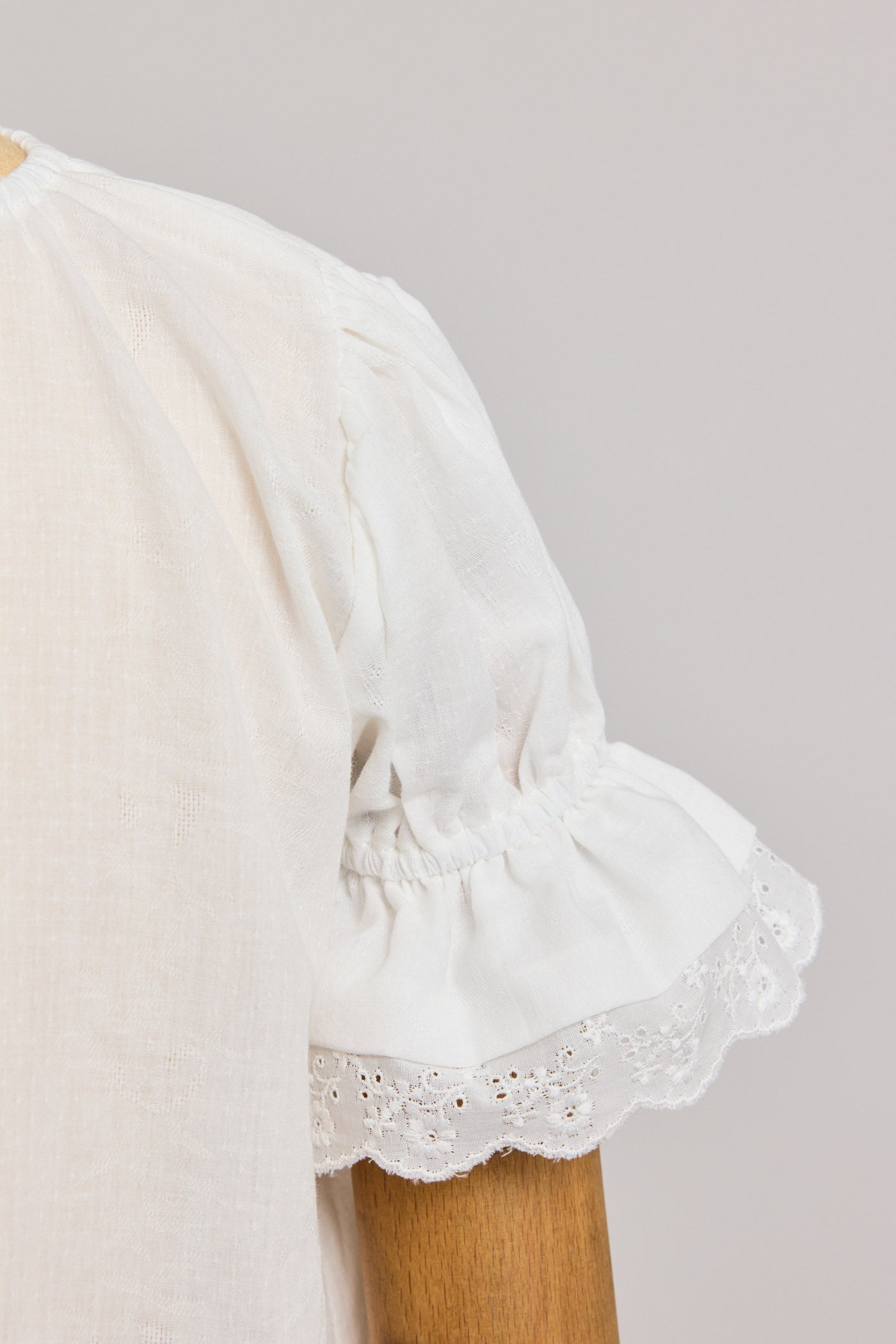 Moon Night Dress In White Jacquard - Designed by Ingrid Lewis - Strawberries & Cream