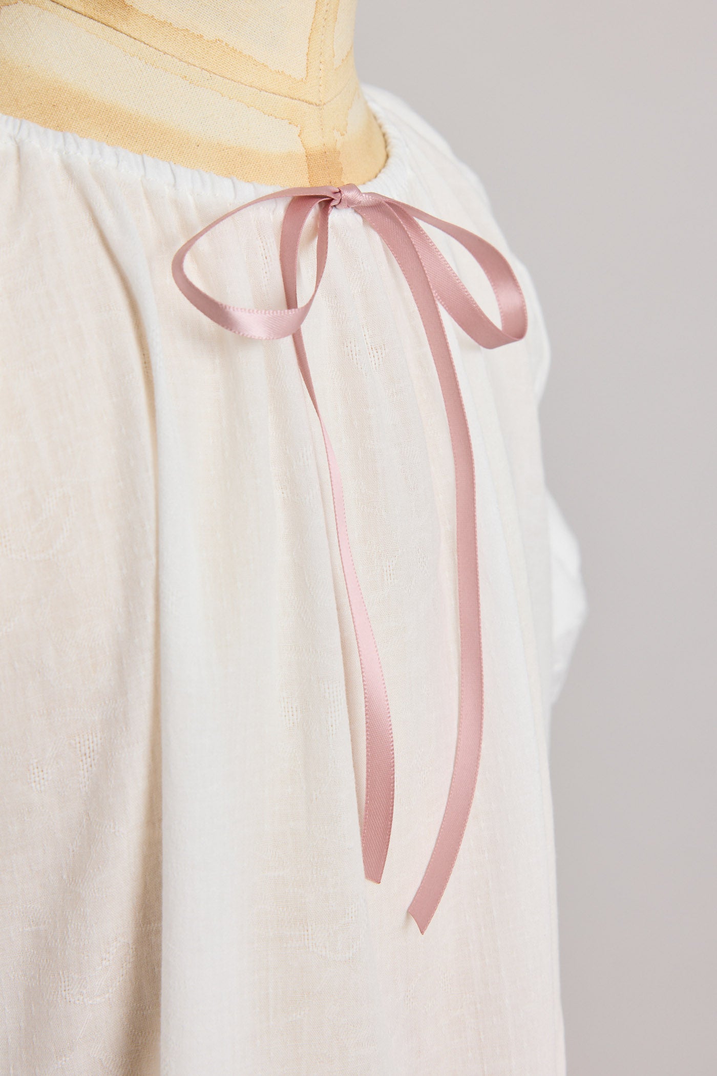 Moon Night Dress In White Jacquard - Designed by Ingrid Lewis - Strawberries & Cream