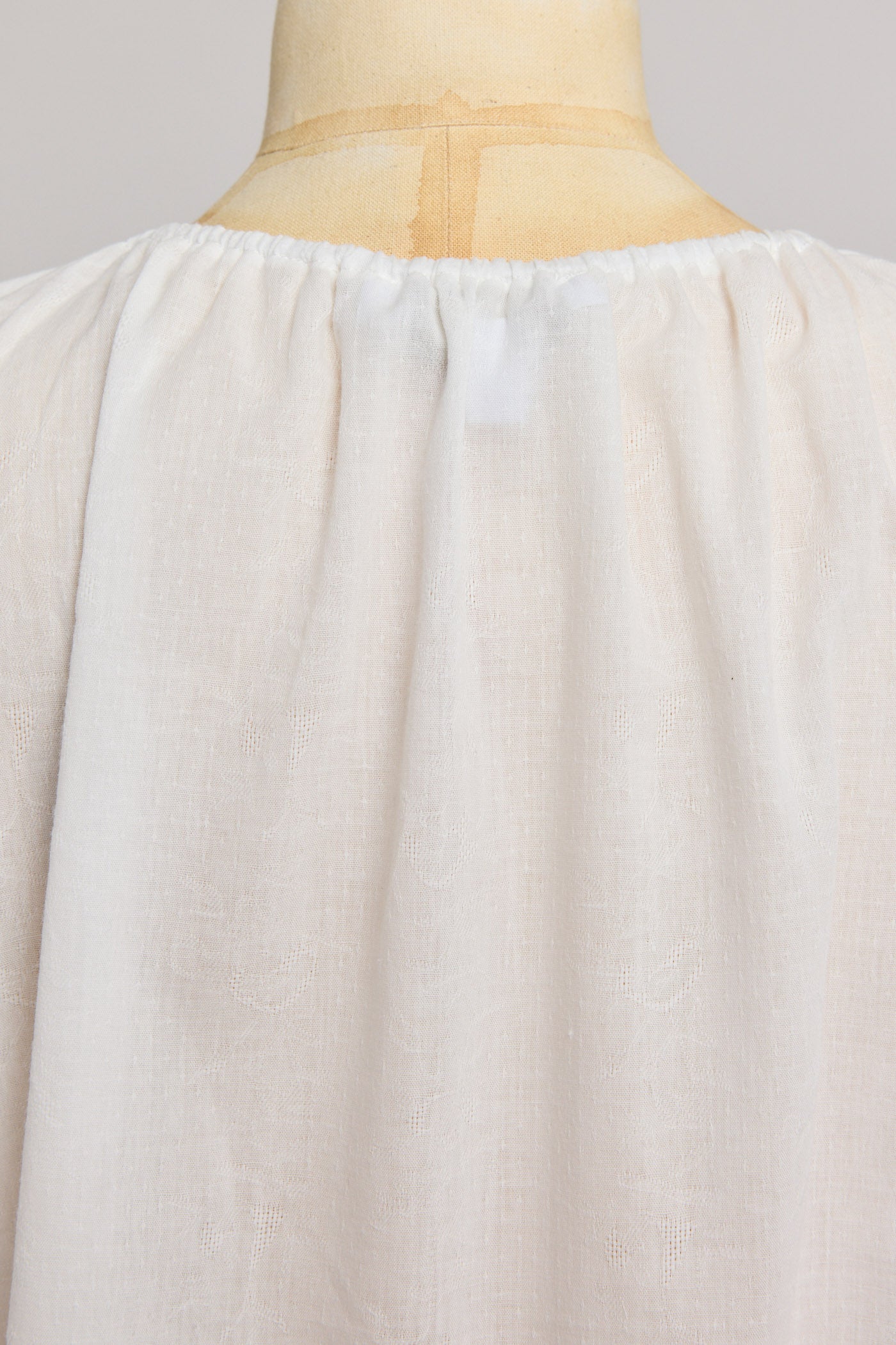 Moon Night Dress In White Jacquard - Designed by Ingrid Lewis - Strawberries & Cream