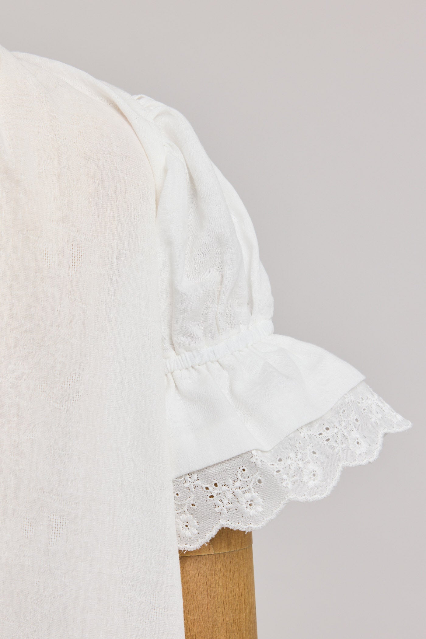 Moon Night Dress In White Jacquard - Designed by Ingrid Lewis - Strawberries & Cream