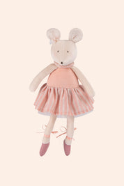 Moulin Roty - La Petite École. de Danse - Anna the mouse (in a box) - Strawberries & Cream - Ingrid Lewis - Designer