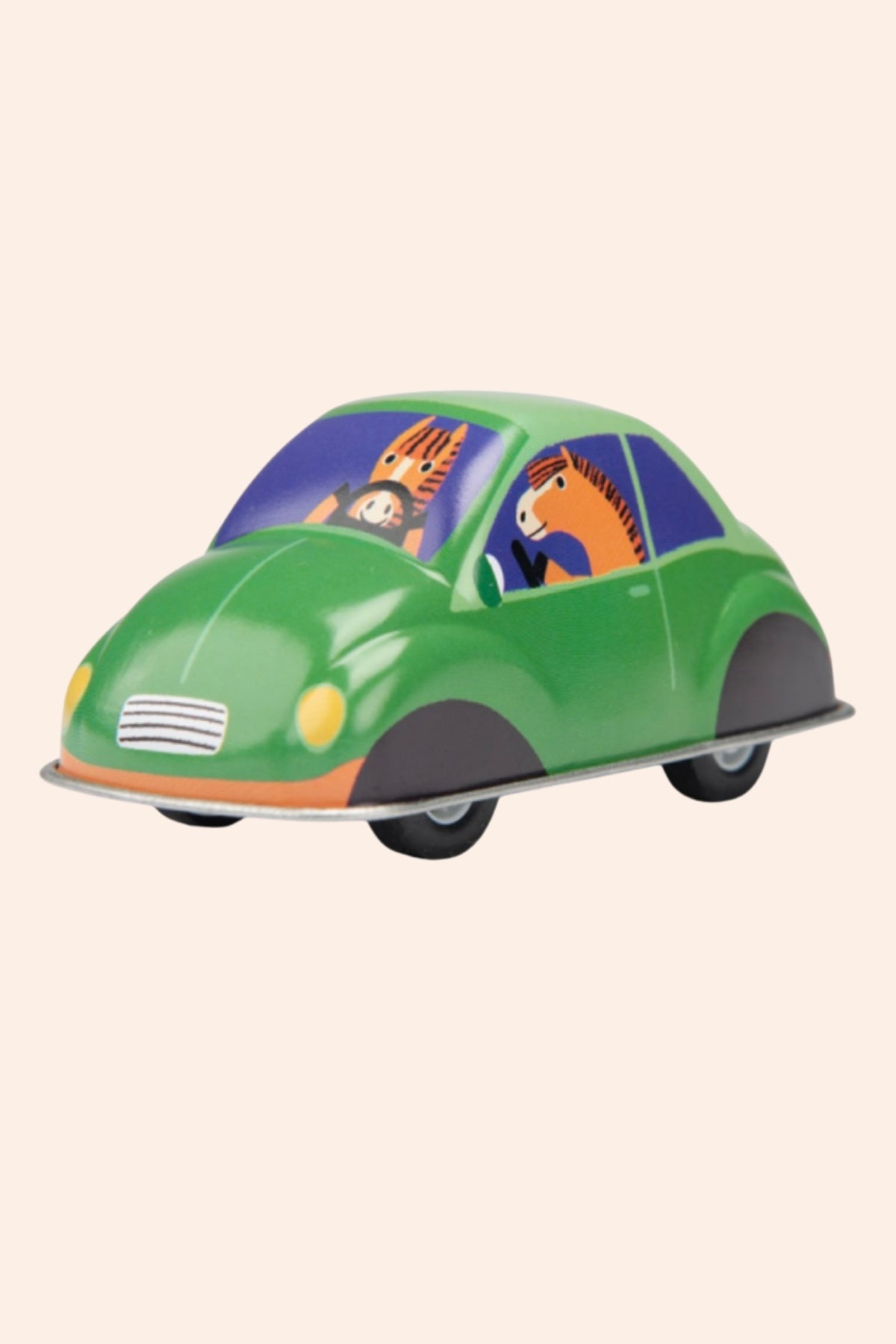 Moulin Roty -  Les Jouets - Friction Metal Car - Green - Strawberries & Cream 