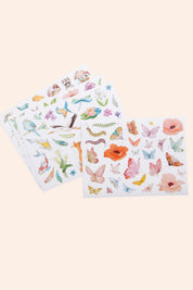 Moulin Roty - Pack of 108 stickers Les Rosalies- Strawberries & Cream - Ingrid Lewis - Designer