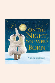 On The Night You Were Born - Strawberries & Cream - Ingrid Lewis - Designer
Book cover of 'On The Night You Were Born' with polar bears and night sky design.