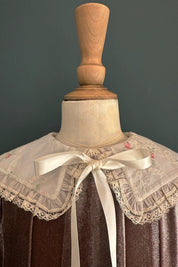 Piano Dress - Pink Velvet - Designed by Ingrid Lewis - Strawberries and Cream