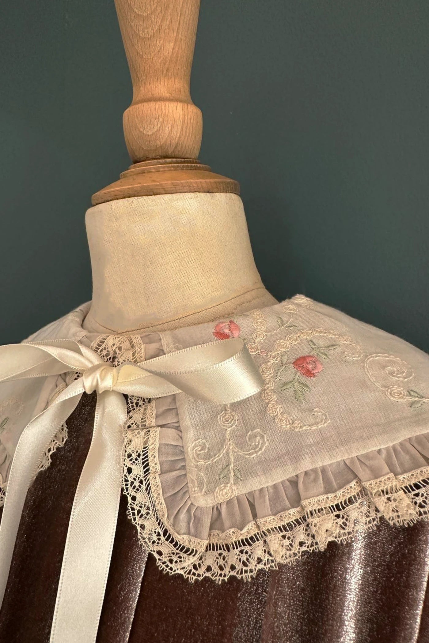 Piano Dress - Pink Velvet - Designed by Ingrid Lewis - Strawberries and Cream