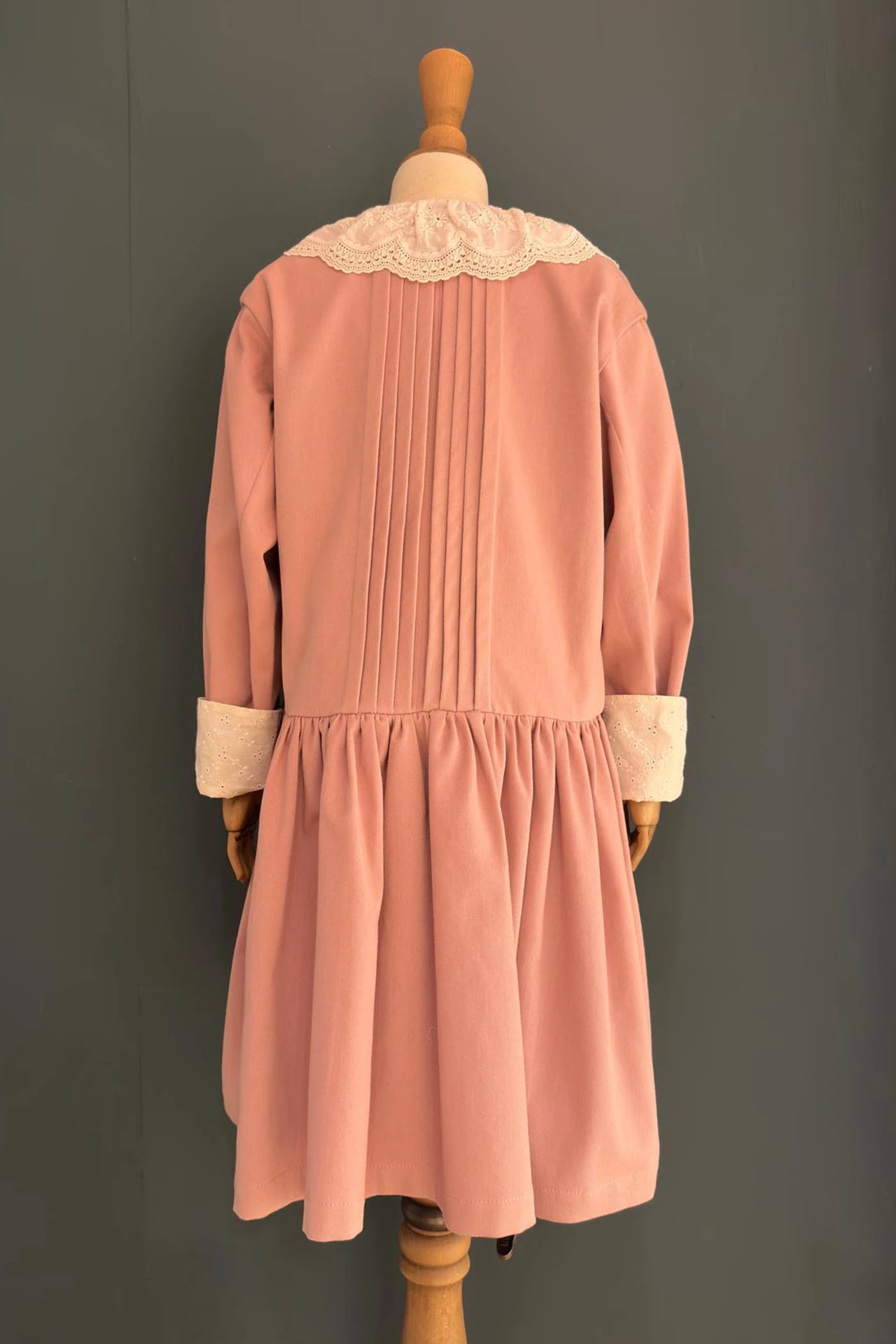 Pretzel Dress in Dusty Cloud - Designed by Ingrid Lewis - Strawberries and Cream