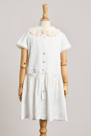 Pretzel White Cloud Dress - Designed by Ingrid Lewis - Strawberries & Cream