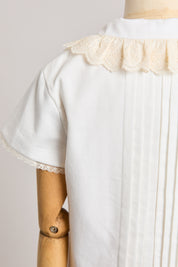 Pretzel White Cloud Dress - Designed by Ingrid Lewis - Strawberries & Cream